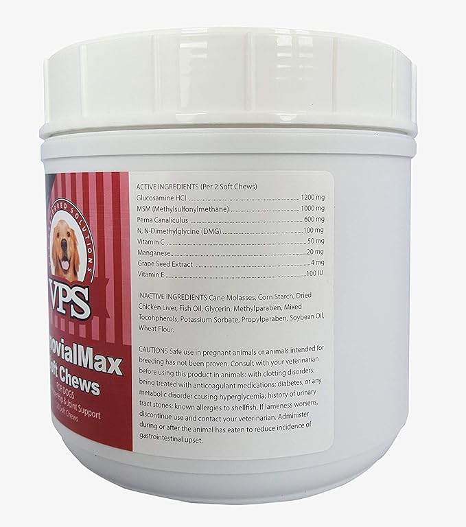 VPS SynovialMax Hip & Joint Soft Chews for Dogs, 120 count