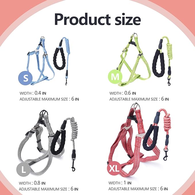 Mini Pig Harness, Adjustable Small Pig Harness with Leash Infinity Style Lead and Soft Foam Handle for Small to Medium Pet Pigs Walking Training Jogging (Blue, M)