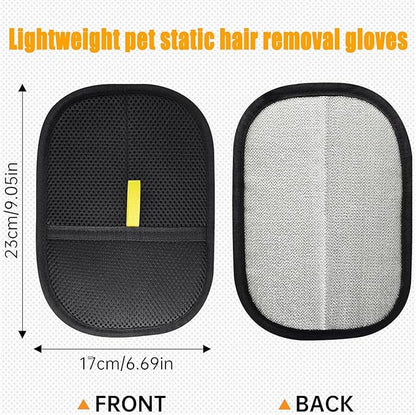 Pet Hair Removal Glove, Electrostatic Gloves Pet Hair, Reusable Electrostatic Pet Cat Dog Hair Remover Grooming Glove, 1/2 Pcs Static Pet Hair Removal Gloves for Couch, Furniture, Carpet, Curtain (1)