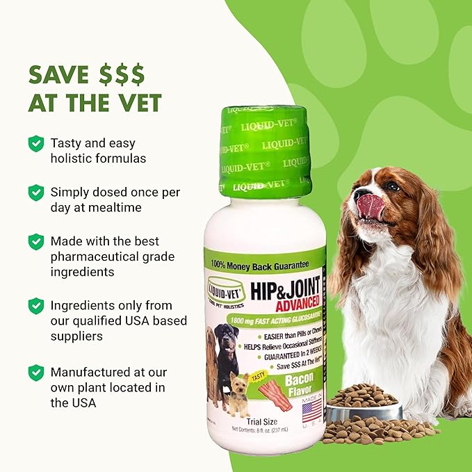 K9 Hip & Joint Advanced Formula, Bacon Flavor, 8 oz Trial Size