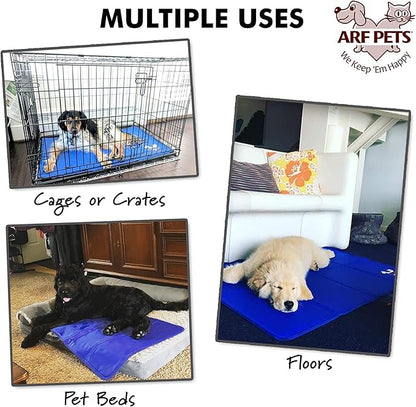 Arf Pets Pet Dog Self Cooling Mat Pad for Kennels, Crates and Beds 31 X 37