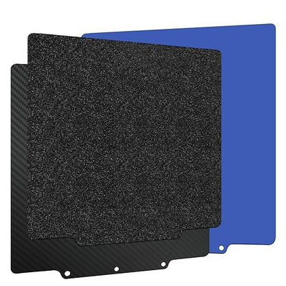 HzdaDeve 3PK AD5X Build Plate for Flashforge AD5X/5M/5M Pro Dual-Smooth Cold Cool PEI Double Smooth PEO PET Plate Black Sheet Board 235x235MM Heated Bed Spring Steel Flexible Platform