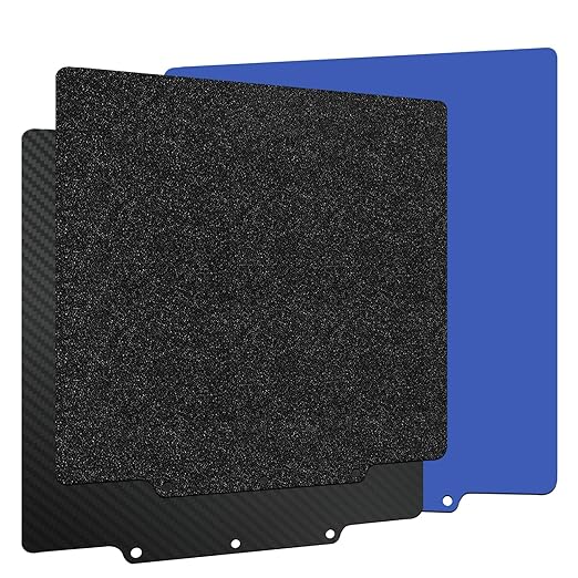 HzdaDeve 3PK AD5X Build Plate for Flashforge AD5X/5M/5M Pro Dual-Smooth Cold Cool PEI Double Smooth PEO PET Plate Black Sheet Board 235x235MM Heated Bed Spring Steel Flexible Platform
