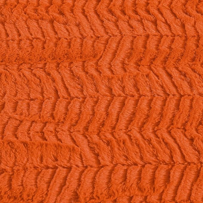 YUSOKI Luxury Faux Fur Blanket for Queen Size Bed 2 Layers,7.3lb,All Ages,Home Decoration Without Pillows (Burnt Orange,90"x90")