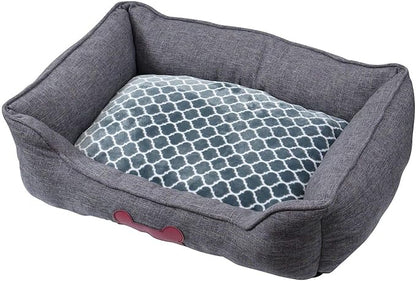 – Premium Dog or Cat Bed | Large Dog Bed Measures 30 x 23 x 7, Perfect for Pets up to 55 lbs. | 100% Polyester Pet Bed | Charcoal Gray
