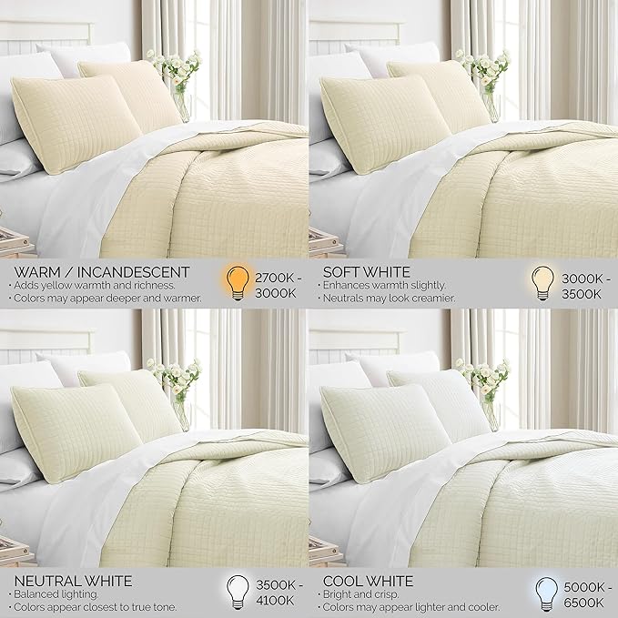 Southshore Fine Living, Inc. Oversized King Quilt Bedding Set, Soft Quilted Comforter, Wrinkle Free and Pet Hair Resistant Bedding, Quilted Coverlet Set w/2 Pillow Shams, Cream Quilt King Bedspread