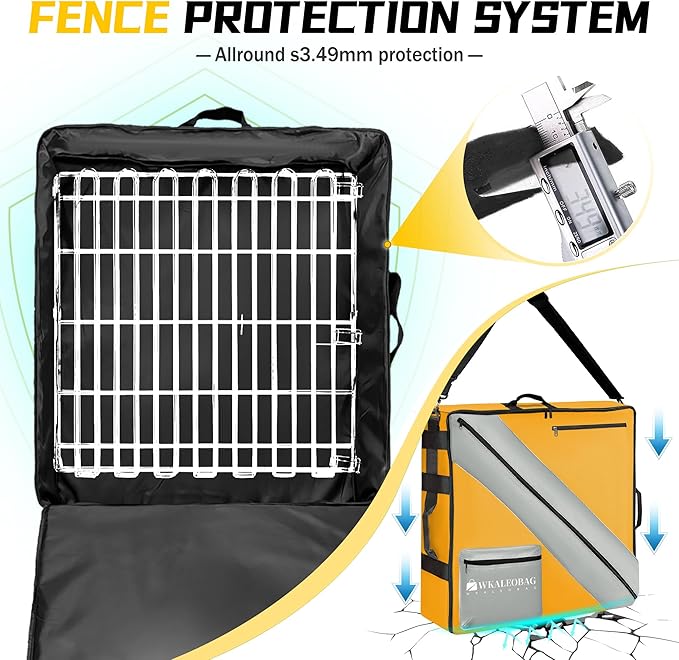 Storage Bag of Dog Playpen, Portable Dog Fence Bag for RV Travel, Compatible with Most 24" H, 8-Panel and 9-Stake Pet Fence Shoulder Bag