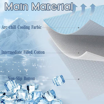 Dog Cooling Mat Thicken Cooling Mat for Dogs Pet Self Cooling Pad Non-Slip Dog Cooling Bed (Q-Max>0.5) for Indoor & Outdoor Car Seats (28 * 20in)