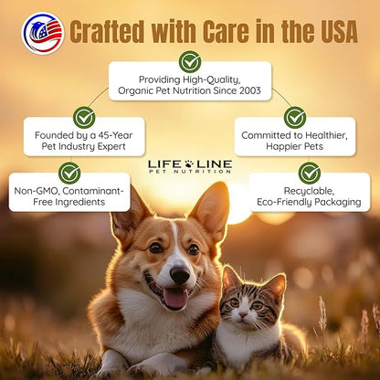 Lifeline Premium Pet Hemp Oil for Dogs & Cats – Omega 3 Supplement with Fish Oil & Astaxanthin for Joint Health, Itchy Skin & Anxiety – Dog Hemp Oil Supports Pain Relief – 26 oz