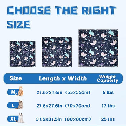 Supet Cat Grooming Wrap for Cutting Nails, 2026 Self-Adherent Cat Wrap, Anti-Escape Calming Cat Swaddle Wrap for Medicine, Nail Clipping, Teeth Brushing, Ear Cleaning (Space, XL)