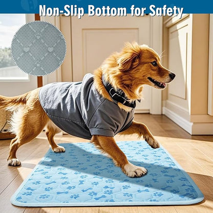 Upgraded Cooling Mat for Dogs,Washable Pet Cooling Pad for Cats Portable Dog Cool Blanket,Non-Toxic for Indoor Outdoor Use - No Water Needed