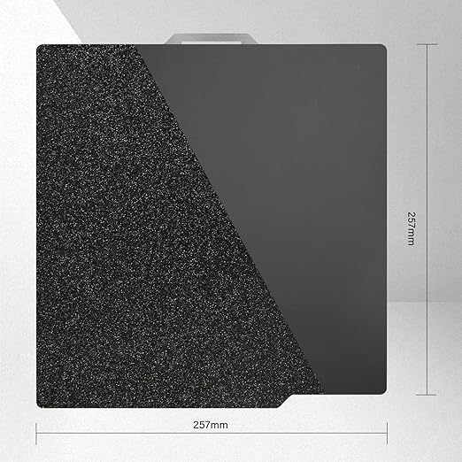 257mm Smooth PEI & Textured PEI 3D Printing Build Plate – Magnetic Removable Bed Adhesive Sheet, Compatible with Bambu Lab A1, X1 Carbon, P1P, P1S