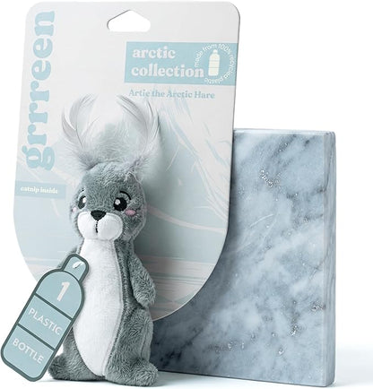 Cat Toys | Plush Toy Arctic Hare Cat Toys for Indoor Cats | Eco Friendly Toy for Cats Made from Non Toxic Materials