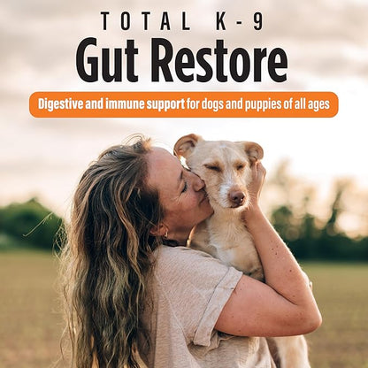 Dog Gut Restore Supplement – Probiotics & Digestive Enzymes for Dogs, Supports Gut Health, Stool Balance & Immune Support – Oral Paste Syringe 60g, Made in USA