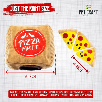 Pet Craft Supply Hide and Seek Plush Dog Toys Crinkle Squeaky Interactive Burrow Activity Puzzle Chew Fetch Treat Hiding Brain Stimulating Cute Funny Toy Bundle Pack for Small and Medium Dogs Puppies