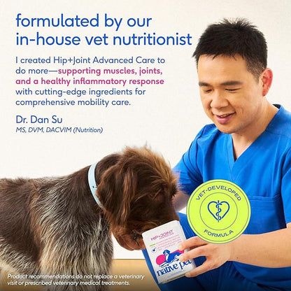 Native Pet Hip & Joint Advanced Care Dog Joint Supplement Powder for Mobility & Movement Support, Joint Supplement for Dogs with HMB, UC-II Collagen, Green Lipped Mussel & Hyaluronic Acid – 30 Scoops