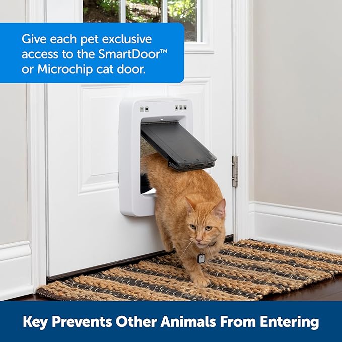 PetSafe SmartDoor Connected Pet Door Key - Provides Smart, Personalized Access for Your Dogs & Cats While Keeping Out Strays & Wildlife - Compatible with SmartDoor Connected Pet Door - Small