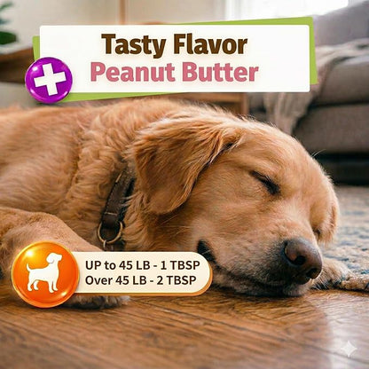 Pet Naturals BusyButter Extra Strength Calming Peanut Butter for Dogs - Great for Dog Toys, Lick Mats, Training, Calming Treats, Dog Anxiety Relief, Grooming, Treats and More - 1 6oz Pouch