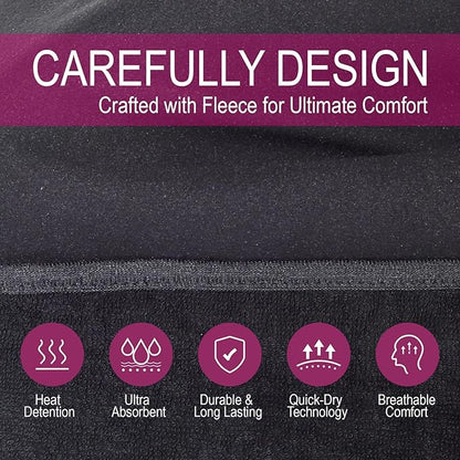 Car Seat Towel Covers Front Seats Protector for Gym and Workout, Automotive Washable Driver Cars Seat Sweat Cover for Dog, Compatible with Tesla Model Y Juniper/3/X/S (Fleece Black, 1Pcs)
