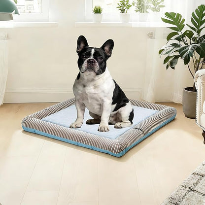 RPGT Summer Pet Self Cooling Mat No Electricity Required Kennel Bed Pad 18"x 22" Sleeping Mat Keeps Dogs and Cats Cool Ideal for Home and Travel