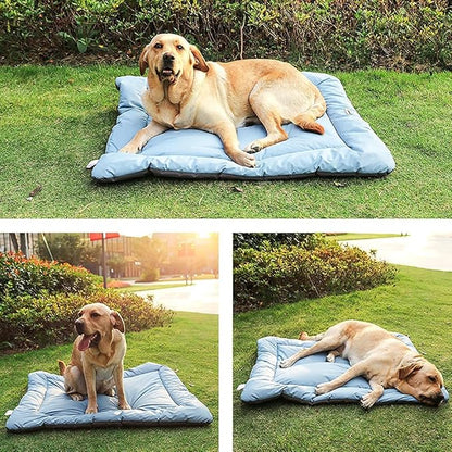 CHEERHUNTING Camping Dog Bed Pet Bed 40”X32”, Outdoor, Waterproof, Washable, Water-Resist, Large, Durable, Portable Travel Pet Mat