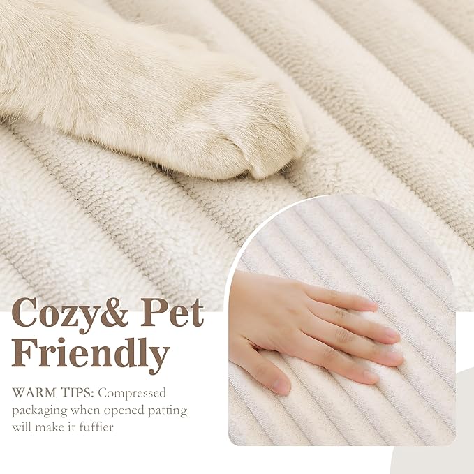 MYSKY HOME 100% Waterproof Couch Cover, Couch Covers for Sofa, Non Slip Couch Covers for 2 Cushion Sofa Pet Friendly, Sofa Covers Washable Slipcovers Dog Couch Cover Protector, Off White, 35"x63"
