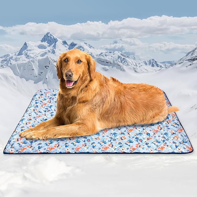 Tuiskusa Premium Cooling Blanket for Dogs Pet Cooling Pads Washable Pet Cool Mat for Cats Hot Weather Puppy Lightweight Throw Calming Pad(60x80 inches)