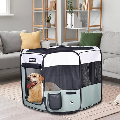 JESPET Pet Dog Playpens 36", 45" & 61" Portable Soft Dog Exercise Pen Kennel with Carry Bag for Puppy Cats Kittens Rabbits, Indoor/Outdoor Use