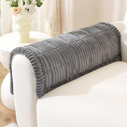 OstepDecor Washable Couch Cover for Dogs, Thick Pet Friendly Sofa Covers, Soft Couch Protector, Paw Cart Sofa Slipcovers, Cushion Protector for Leather, Sectional, Loveseat (20" x 24", Dark Grey)