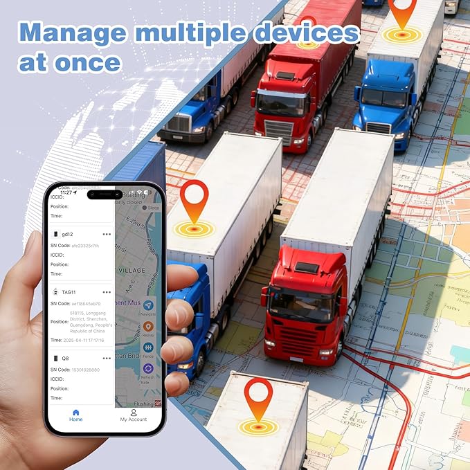 Mini GPS Tracker for Vehicles, Pets & Valuables – Real-Time Tracking Device, No SIM Card or Subscription Required, Waterproof & Magnetic Locator with Long Battery Life, Free App for iOS & Android