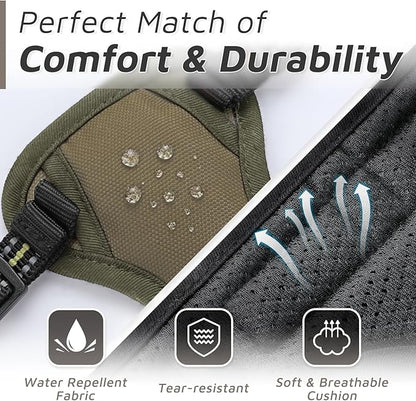 Eagloo Small Dog Harness No Pull, Service Vest with Reflective Strips and Control Handle, Adjustable and Comfortable for Easy Walking, No Choke Pet Harness with 2 Metal Rings, Brown, XS