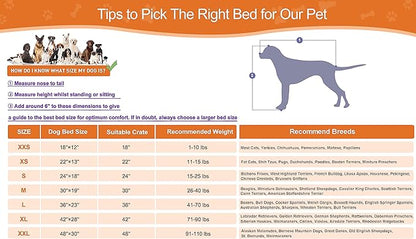 POCBLUE Extra Large Dog Bed, Washable XXL Plush Pet Mat for Crate/Cages, Non-Slip Pet Bed for Outdoor/Indoor/Car Use, Comfy & Soft Kennel Pad for Dogs Up to 110 lbs, 47"x29", Pink