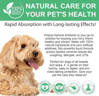 Antibiotics for Dogs, Natural Antibiotics for Dogs, Dog Multivitamin for Pets, Dog Antibiotics Helps Support a Healthy Immune System, 2 Fl Oz ﻿ ﻿ ﻿ ﻿