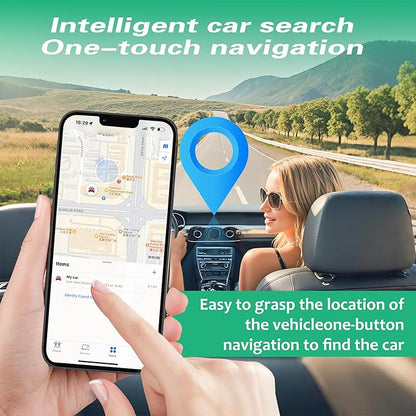 GPS Tracker for Vehicles.Mini Hidden Magnetic GPS Tracker for Vehicles - Full Global Coverage, No Subscription or SIM Card Required - Perfect for Cars, Assets, Pets, Kids, and Seniors!(Black Square)