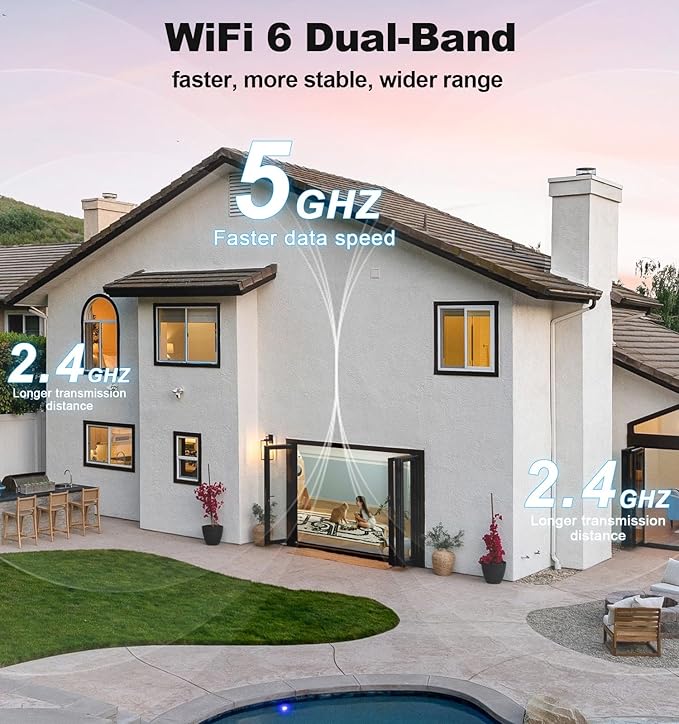 Gyliziex Indoor Security Camera 2 Packs, 2K 5G WiFi Baby/Pet/Dog/Nanny Cameras for Home Security, 360 PTZ Security Cameras with US Servers Phone App, 911 One-Tap Call,AI Smart Detection