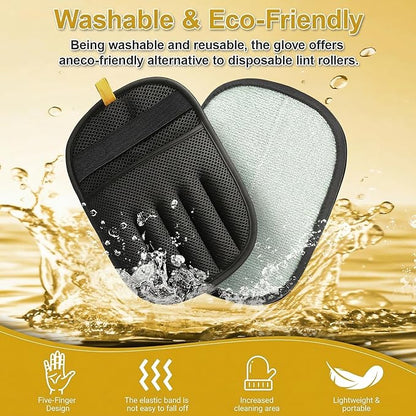 Pet Hair Removal Glove for Dogs & Cats,2026 Upgraded 5-Finger Reusable Pet Hair Remover Glove, Magic Brush for Pet Hair & Pet Fur Removal on Furniture, Couch, Carpet, Clothing & Car Seats