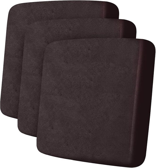 ANARACHON Leather Look Couch Cushion Covers Sofa Seat Slipcovers Sets Couches Furniture Protector for Sectional Armchair Loveseat Pets Kids Stretch Spandex Fabric (3 Cushion XL Sofa, Chocolate)