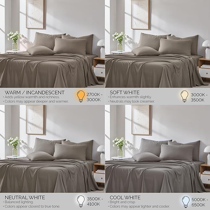 Southshore Fine Living, Inc. 4-Piece Twin XL Bed Sheets Premium Bedding, 21-Inch Deep Pocket Sheet Set, Twin XL Fitted Sheet, Dark Taupe Pillow Cases Standard Size Set of 2, Dark Taupe Sheets