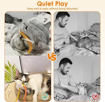 Tocirelo Cat Toys Silvervine Sticks - 8Pack Natural Silvervine Sticks for Cats, Cat Chew Toy for Teeth Cleaning, Interactive Kitten Chew Ropes to Redirect Chewing Habits, Kitty Chew Sticks