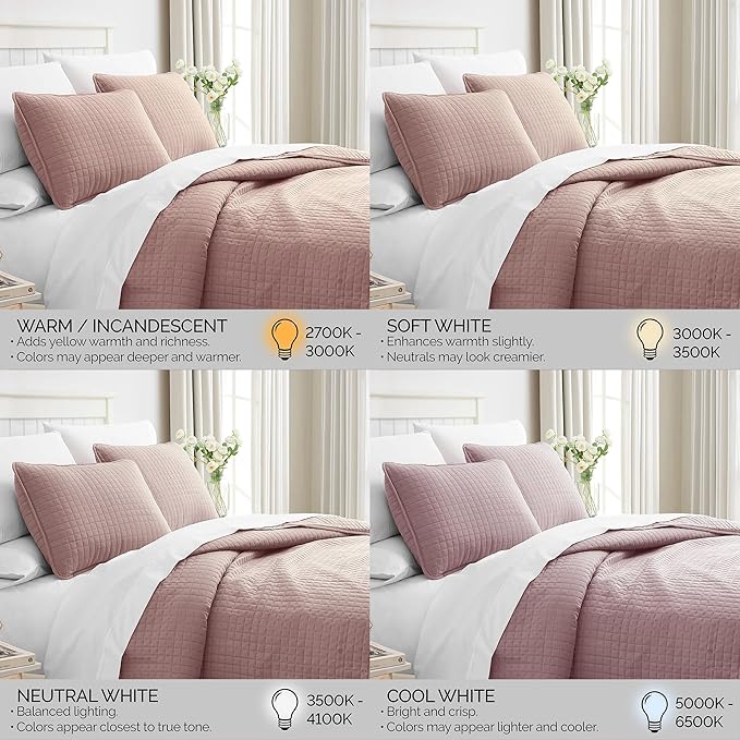 Southshore Fine Living, Inc. Oversized King Quilt Set, Lavender Quilt Bedspread King/California with 2 Matching Pillow Shams, Machine Washable Bedding, Soft & Cozy Coverlet, Lavender