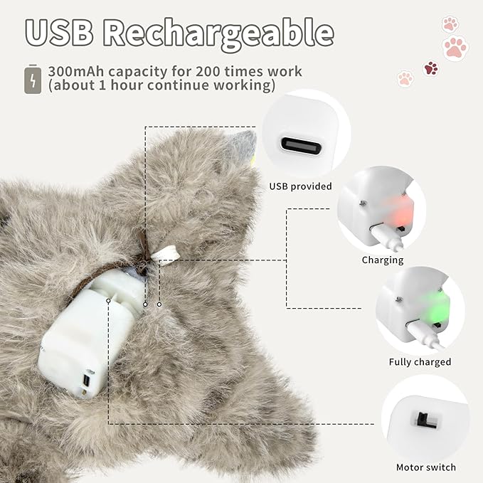 Cat Toys, Flapping Bird Cat Toy(No Flying), Interactive Catnip Toy with Catnip Bags, Chirping Noise Enrichment Moving Wings Dog Cat Kitten Toys, Flappy Flying Pets Toy for Indoor(Oriole) (A3)
