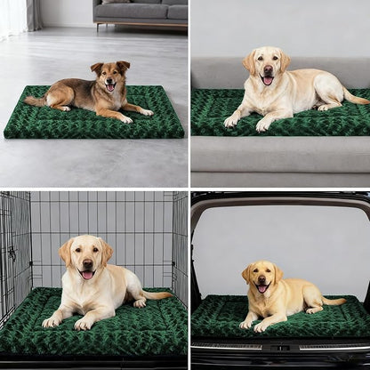 Dog Bed Mat - Dog Crate Pad - Reversible Dog Mat for Pet Comfort - Soft Bed Pads with Dual-Sided Design for All Seasons - Durable, Machine Washable Mat for Crates, Travel, and Home