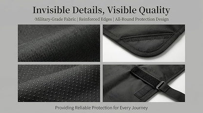 Dog Car Seat Cover for Pets - 100% Waterproof 600D Oxford Heavy Duty Hammock Style Scratch Proof Non Slip Back Seat Protector with Side Flaps, Fits Cars Trucks SUVs, Black