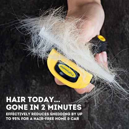 DakPets Stainless Steel Deshedding and Dematting Tool | Professional Pet Grooming Fur Brush for Cats and Dogs Hair Removal