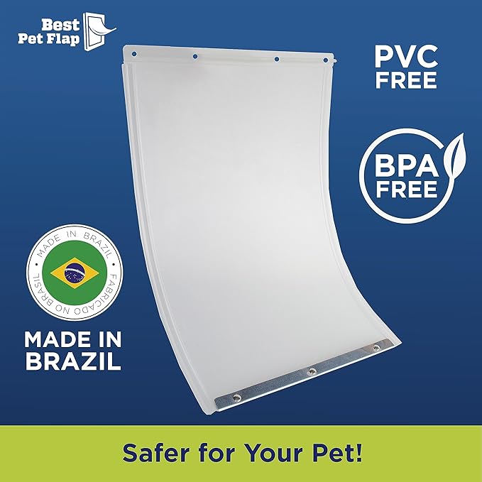 Best Pet Flap XL Replacement Dog Door Flap Compatible with Ideal Pet Products Designer Series DSPRFXL RFXLN - Measures 10.5" x 15" Longer Lasting, Most Energy Efficient, Less Shrinkage, BPA Free