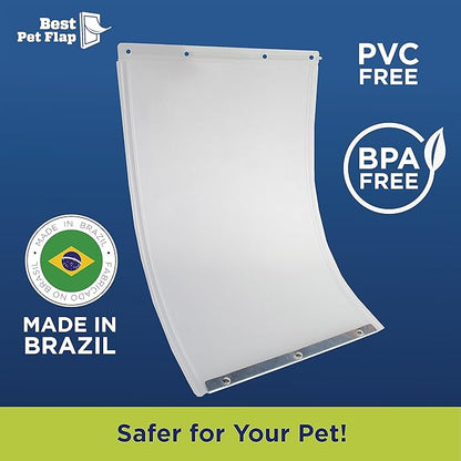 Best Pet Flap XL Replacement Dog Door Flap Compatible with Ideal Pet Products Designer Series DSPRFXL RFXLN - Measures 10.5" x 15" Longer Lasting, Most Energy Efficient, Less Shrinkage, BPA Free