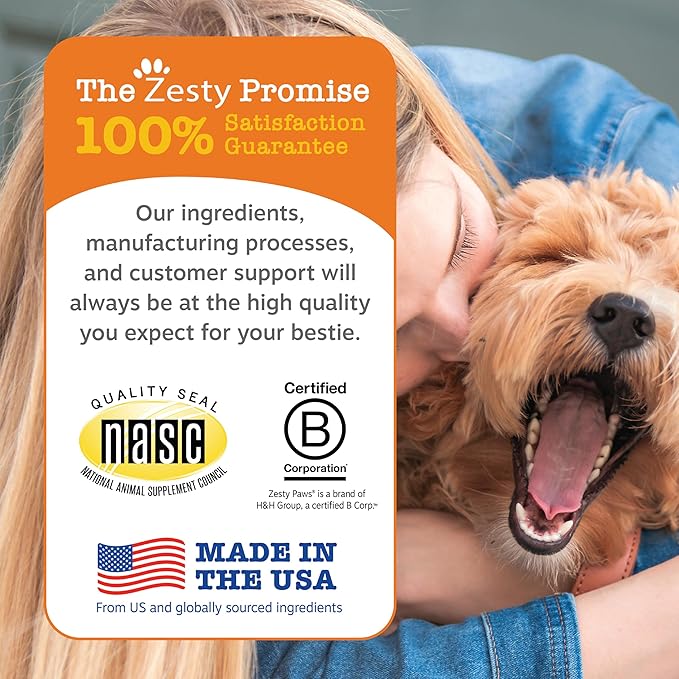Zesty Paws Chew No Poo Bites for Dogs - Coprophagia Relief - Stool Eating Deterrent Soft Chews for Dogs - Gut, Periodontal & Immune System Support with Probiotics - Chicken - 90 Ct