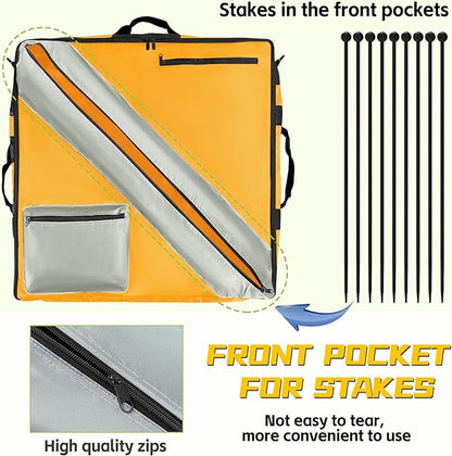 Storage Bag of Dog Playpen, Portable Dog Fence Bag for RV Travel, Compatible with Most 24" H, 8-Panel and 9-Stake Pet Fence Shoulder Bag