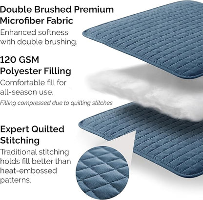 Southshore Fine Living, Inc. Twin Size Quilts, Microfiber Quilt, Lightweight Bedspread & Coverlet Sets, Pet Hair Resistant Bedding, XLTwin Quilt Coverlet with Pillow Sham, Coronet Blue Bedding