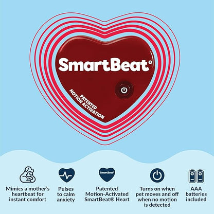 Snuggle Puppy Heartbeat Dog Toy for Puppies, Real-Feel Heartbeat, Calming Sleep Aid and Crate Training Comfort Toy with Heat Pack, Medium Breed Buddies Bully Breed (Pit Bull, Bulldog)